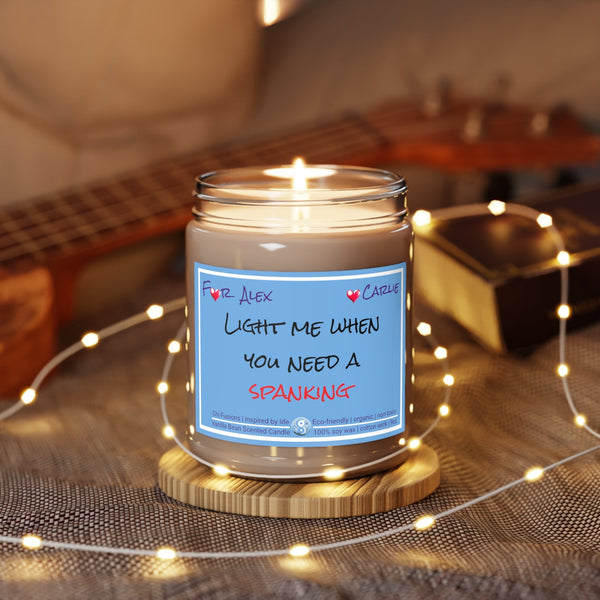 Personalized Need Spanking Candle jar Naughty Valentines Day gift for boyfriend girlfriend,funny spanking joke couple anniversary gift wife