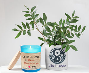 Personalized Nurse Practitioner Candle Valentine Day Blue Glass nurse gift for boy/girlfriend,nursing student gift,nurse girlfriend gift