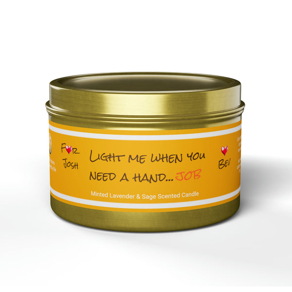 Custom Light me if you need a Hand job Tin Candle Valentine Day gift for boyfriend girlfriend,couple anniversary sexy gift,gift for husband