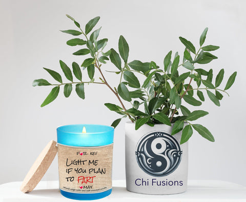 Custom Light if you plan to Fart Candle Housewarming Gift Blue Glass funny fart birthday gift,funny Dad birthday fart candle gift