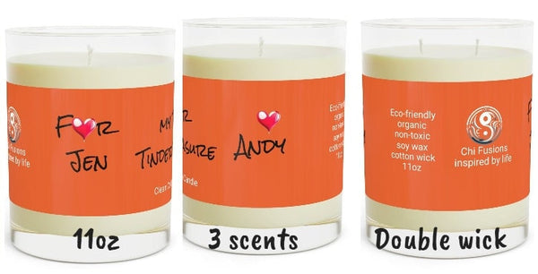 Personalized 2wick 11oz Glass Jar Candle My Tender Tinder Treasure Valentine Day gift for boy/girlfriend,couple anniversary gift wife hubby